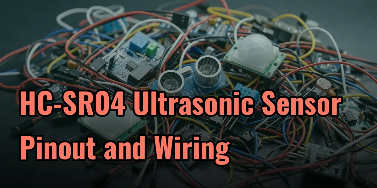 HC-SR04 Ultrasonic Sensor Pinout and Wiring