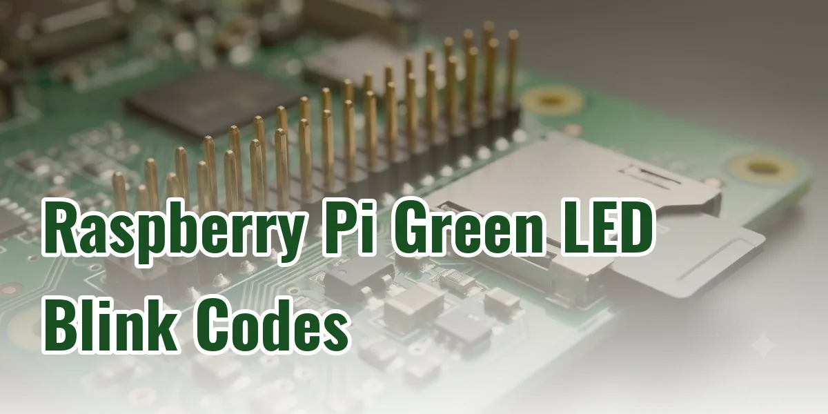 Raspberry Pi Green LED Blink Codes