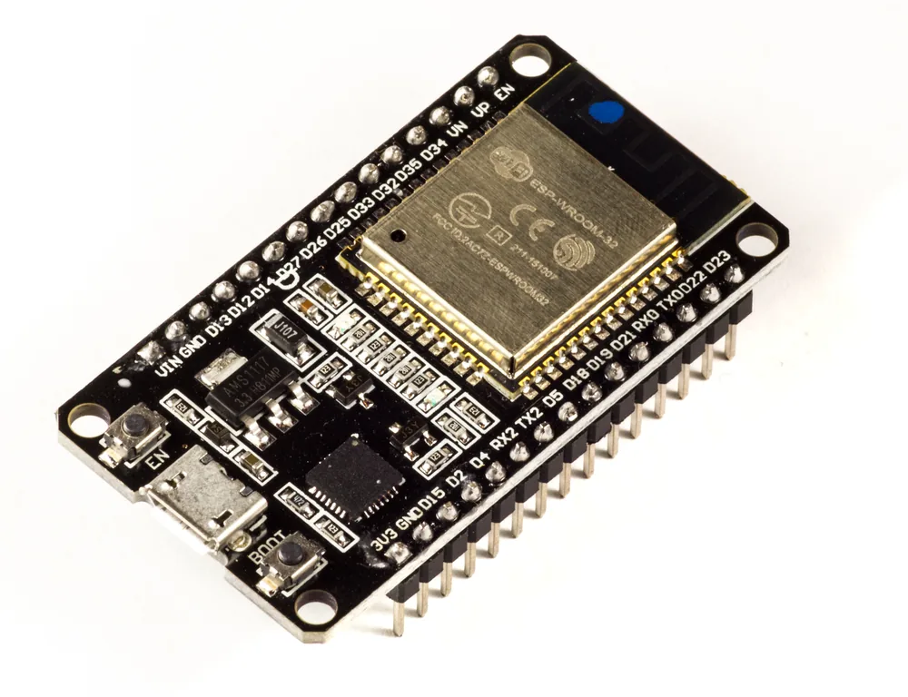An ESP32 ESP-WROOM-32 development board