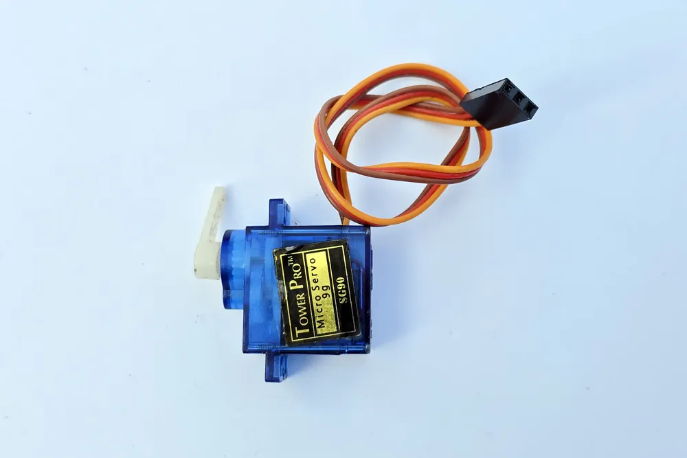 A TowerPro SG90 micro servo motor